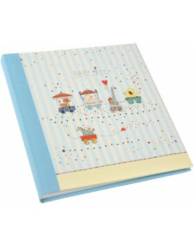 Goldbuch Album dziecięcy ANIMAL TRAIN II niebieski 30x31 cm 60 białych stron