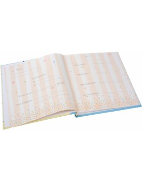 Album per bambini Goldbuch ANIMAL TRAIN II blu 30x31 cm 60 pagine bianche