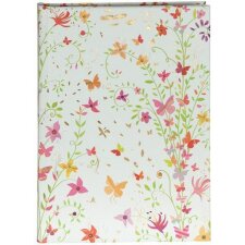 Notebook A6 Flowers red