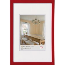 Peppers wooden frame 40x50 cm red