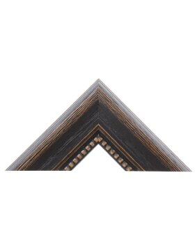 Marco de madera casa de campo 10 x 10 cm cristal de museo negro