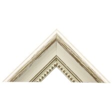 Marco de madera casa de campo 10 x 15 cm crema cristal antirreflejos