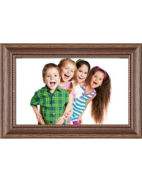 wooden frame H390 brown 10x30 cm anti reflective glass