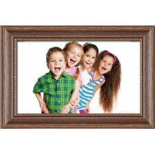 wooden frame H390 brown 10x30 cm anti reflective glass