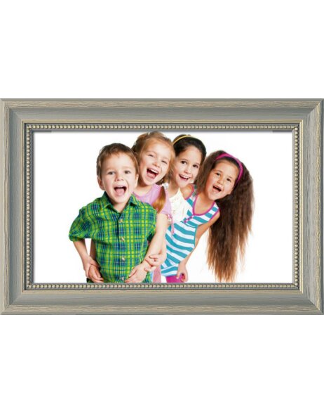 wooden frame H390 gray 20x60 cm glass museum