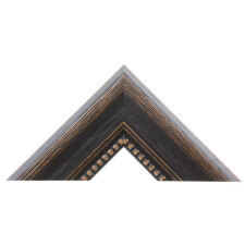 Cadre en bois rustique 30 x 45 cm noir verre acrylique