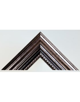 Marco de madera antiguo 10 x 30 cm cristal metálico antirreflejos