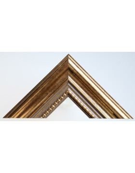 Drewniana rama antyczna 18 x 24 cm złote normalne szkło