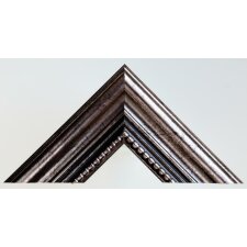 Marco de madera antiguo 28 x 35 cm metal cristal normal