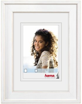 Laura wooden frame 13x18 cm white