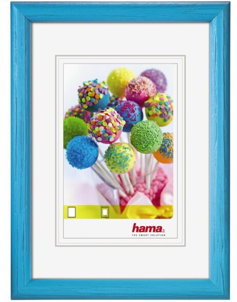 Candy Wooden Frame, turquoise, 13 x 18 cm