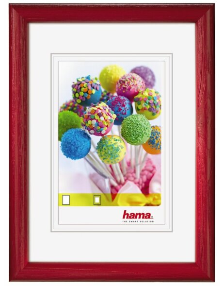 Candy Wooden Frame, red, 40 x 50 cm