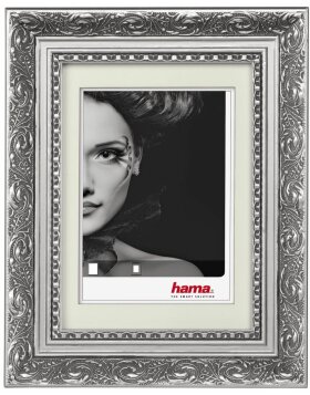 Baroque frame Donatello 13x18 cm silver