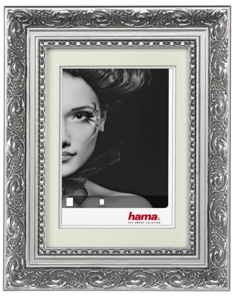 Donatello baroque frame 40x50 cm silver