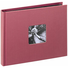 Fine Art Bookbound Album, 22x17 cm, 50 black pages, pink