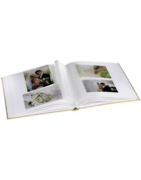 Caracas Bookbound Album, 29x32 cm, 50 white pages, gold