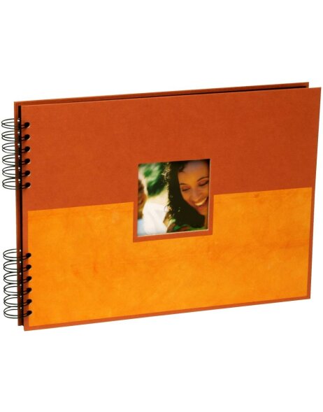 Zinia Spiralalbum orange 31x23 cm