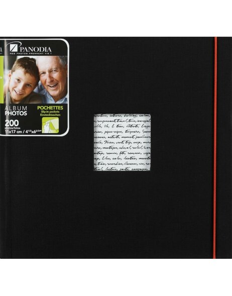 Album &agrave; pochettes Linea 200 photos 11x17 cm noir