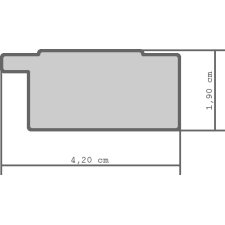 Leerrahmen Landhaus 630 21 x 29,7 (A4) cm nussbaum