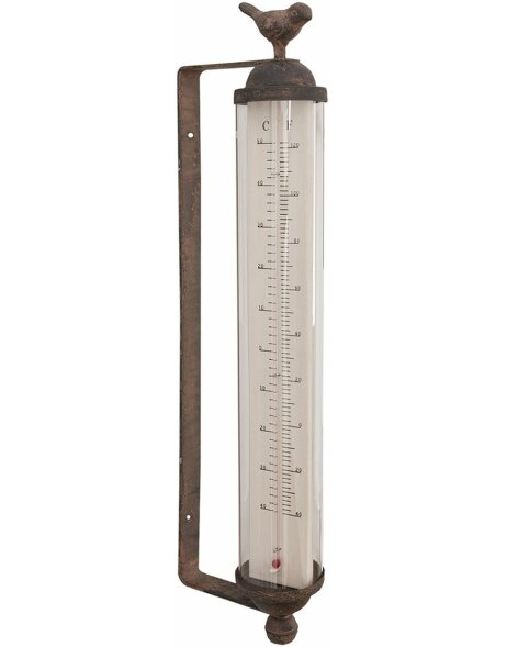 Termometr 15x8x57 cm brązowy