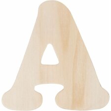 letter A 11 cm made of wood