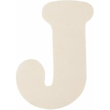 Houten letter j 11 cm
