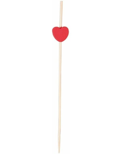 Szaszłyki w kształcie serca (50 sztuk) w formacie 12 cm