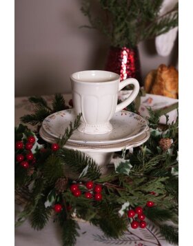 6CE0259 Clayre Eef RUSTIC ROMANCE tea cup - natural