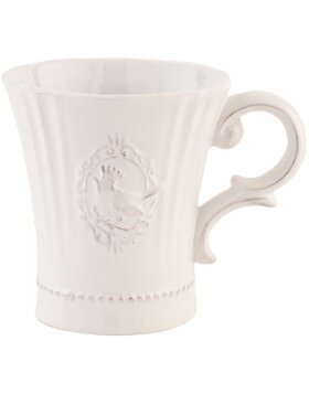 Clayre &amp; Eef ceramic cup CROWN 10x13x11 cm
