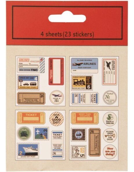 Sticker (4 Blatt) 6PA0283 von Clayre Eef