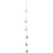 decoration rope STARS silber - 6Y1315 Clayre Eef