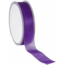 Organza ribbon 50 meters x25 mm purple