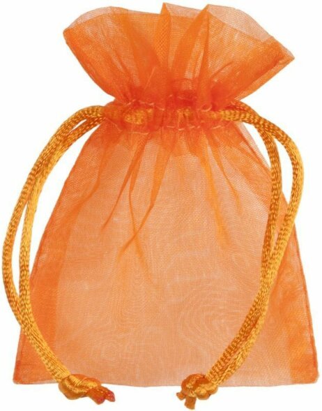 Organza bags 10 Pieces orange 10x7 cm