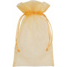Organza bag 10 pieces 24x15 cm yellow