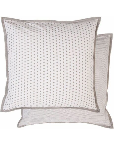 40x40 cm Dotted pillowcase grey