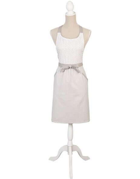 Dotted Apron 70x85 cm gray