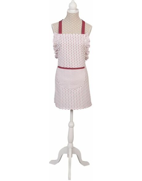 Dotted Apron 48x56 cm red