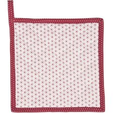 Topflappen Dotted 20x20 cm rot