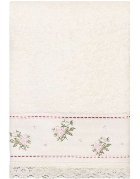 guest towel  Clayre Eef TOW0005SW white