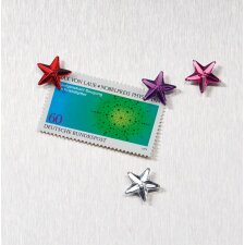 Magneten sterren 6 stuks gekleurd