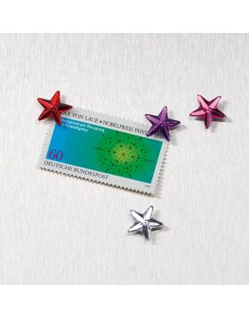 Magnete 6 Sterne silber