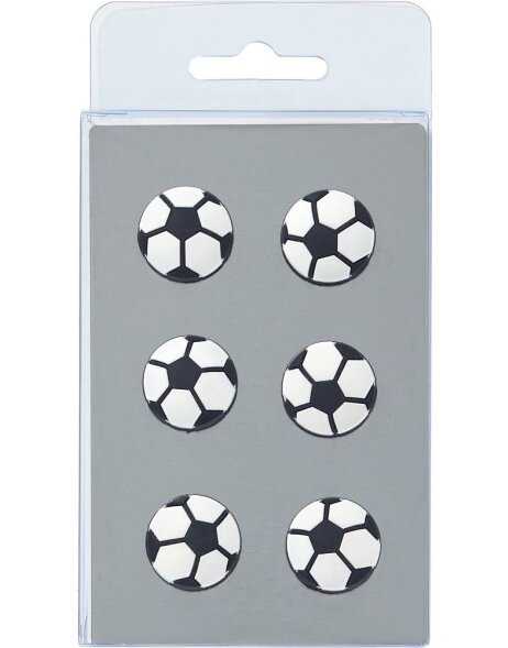 voetbal magneten 6 stuks