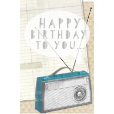 Artebene card Birthday Radio