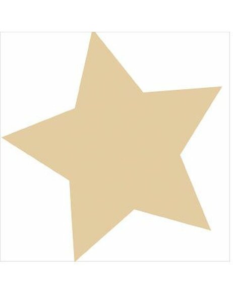 Artebene Serwetki Star duże białe złoto 25x25 cm