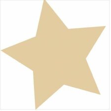 Artebene Servilletas Estrella grande oro blanco 25x25 cm