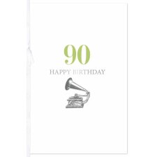 Artebene Karte 90. Birthday  Transparent  Schleife