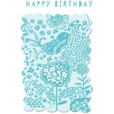 ARTEBENE Card Birthday Blue Bird