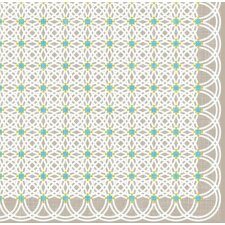ARTEBENE napkins circle pattern taupe 33x33 cm