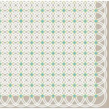 ARTEBENE napkins circle pattern taupe 33x33 cm
