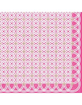Artebene Serwetki Circle Pattern Pink 33x33 cm